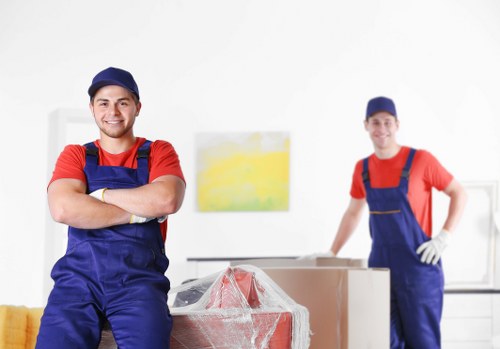 Professional removal team helping with a Fulham home move