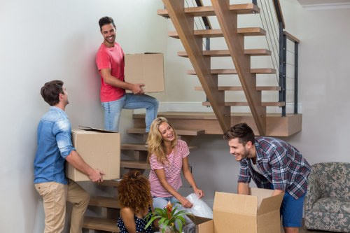 A man with van helping with a local move in Fulham