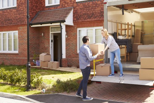 Local house removals team preparing for a move in Fulham