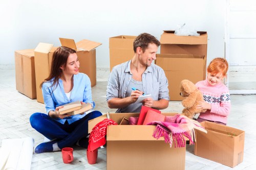 Office furniture transport service for a Fulham business