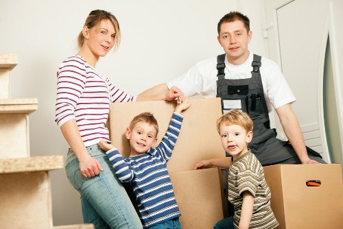 Careful packing materials used for a Fulham relocation