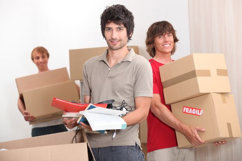 Professional movers handling apartment removals in Fulham