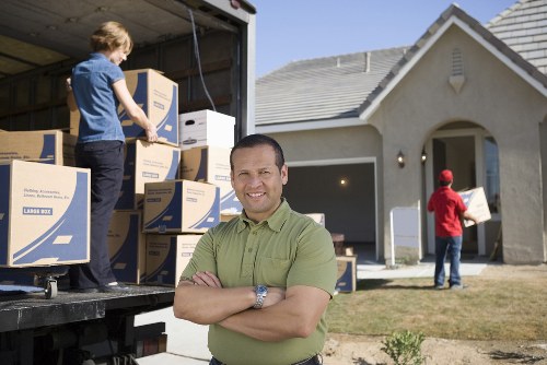 Fulham man with a van loading furniture for delivery