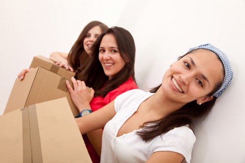 Packing and handling moving boxes safely
