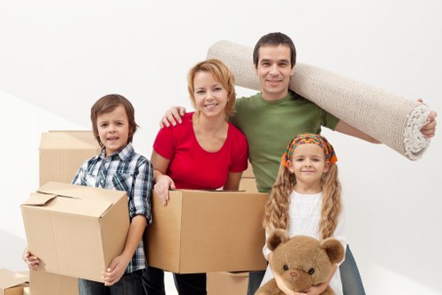 Unpacking and settling into a new flat after removals in Fulham