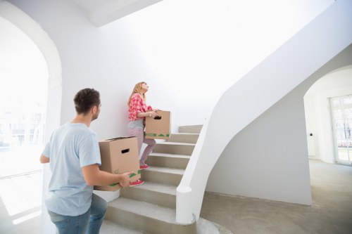 Packing and furniture handling for a local commercial relocation
