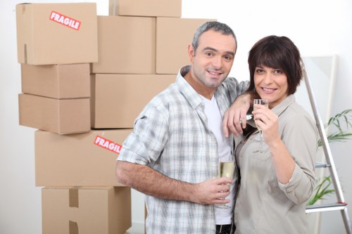 Commercial removals preparation for an office relocation in Fulham